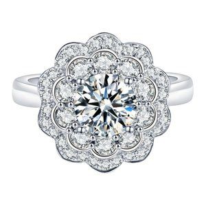 💍  925 Silver Plated Round cut CZ Wedding Ring for Women, FB16FA1118